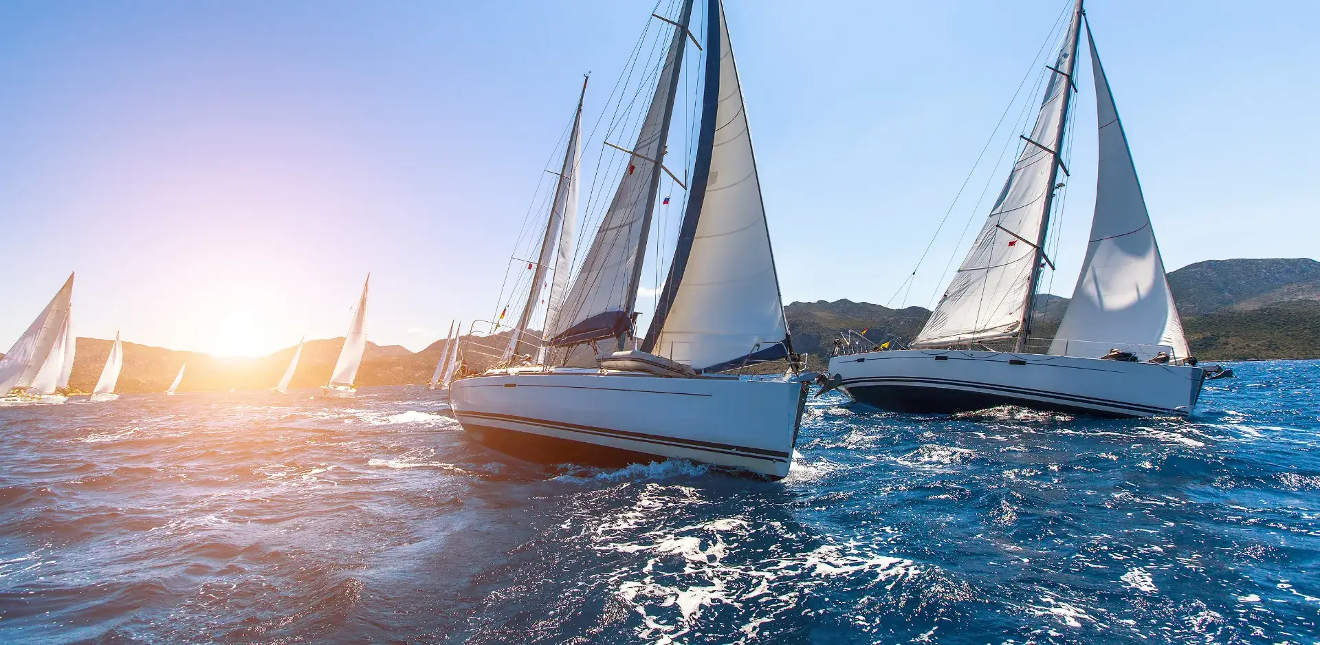Sailing yachts and catamarans in Phuket