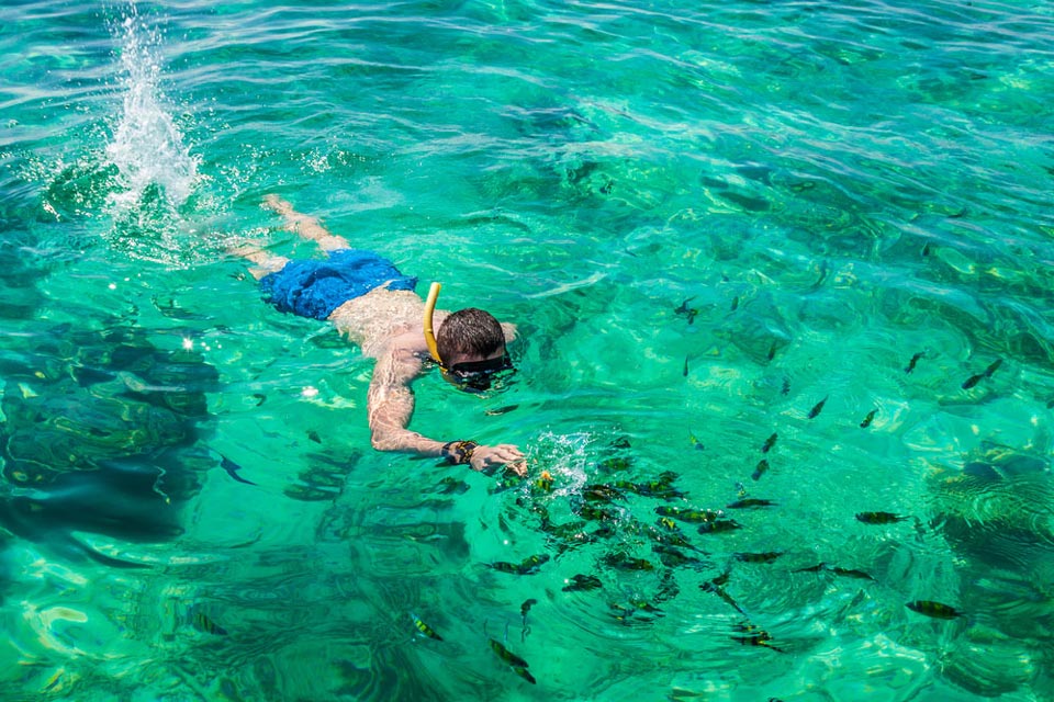 Soft sand and clear water at Maithon Island